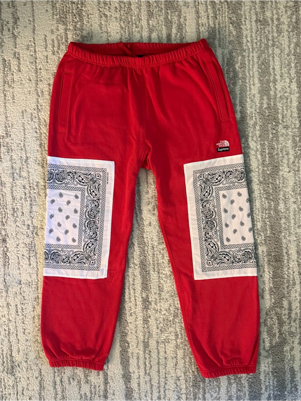 Supreme x The North Face Bandana Sweatpants New With Tags